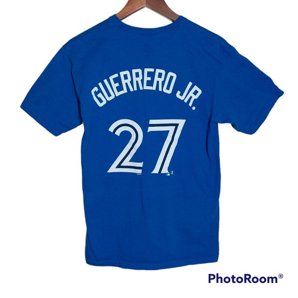 Toronto Blue Jays Majestic Vladimir Guerrero JR. Blue T-Shirt - Adult Size M - Picture 2 of 4